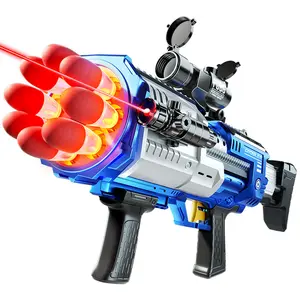 Hot Selling Toys electric Rocket Mortar Gun air gun toys light EVA soft bullet gun Outdoor Battling Game for kids