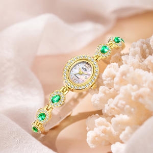 Christmas Gift Vintage Inspired <b>Bracelet</b> Watch <b>Women</b> Luxury Oval <b>Crystal</b> Quartz Timepiece - Product Image 1