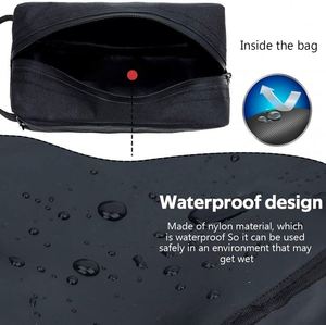 Trousse de Toilette de Voyage BSCI, Sac de Rasage Résistant à l'Eau pour Articles de Toilette, Sac de Rangement Pliable avec Séparateur et Poignée - Product Image 6