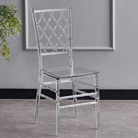 Chaises d'événement en résine PC transparente, style démontable, pour restaurants, hôtels, événements, design populaire, chaise de mariage