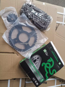 Usine <span class=keywords><strong>pas</strong></span> <span class=keywords><strong>cher</strong></span> prix vente <span class=keywords><strong>moto</strong></span> GN125 42T/15T 428-116L Kits complets de chaîne et de pignon - Product Image 4