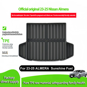 แผ่นรองพื้นท้ายรถ TPE แบบสั่งทำพิเศษ สำหรับรถยนต์นิสสัน อัลเมร่า (พวงมาลัยขวา) ปี <span class=keywords><strong>2023</strong></span>-2025 - ออกแบบพอดี, กันน้ำ, ป้องกันสิ่งสกปรก, จัดส่งรวดเร็ว - Product Image 2
