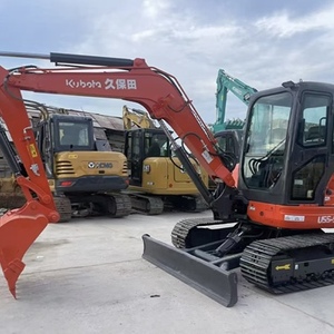 Mini-excavatrice Kubota U55 d'occasion avec pince hydraulique, qualité supérieure, d'origine japonaise, excavatrice Kubota U55 d'occasion - Product Image 3