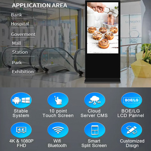 32-55 pulgadas pantalla táctil quiosco de pie <span class=keywords><strong>Lcd</strong></span> publicidad reproductor de vídeo señalización Digital y pantalla de publicidad - Product Image 2