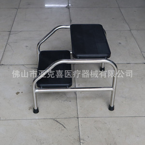Thickened stainless steel <b>portable</b> stair <b>stool</b> for hospitals, home use, shoe changing <b>stool</b>, footrest for gynecological - Product Image 3