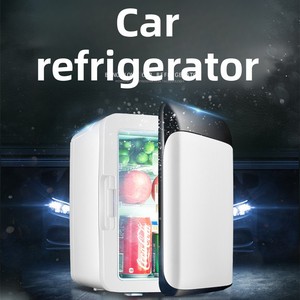<span class=keywords><strong>Mini</strong></span>-réfrigérateur portable 10L, double fonction de refroidissement et de chauffage, réfrigérateur ABS pour voiture, chambre, bureau, dortoir - Product Image 1