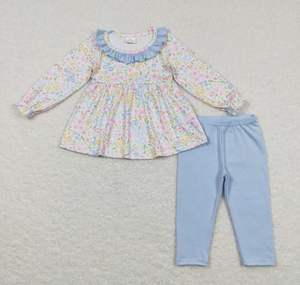ชุดเสื้อผ้าเด็กชายหญิงลายดอกไม้ลายตาราง - Product Image 5
