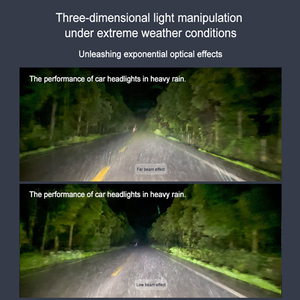 Faros LED Cuadrados de Cuatro Lentes, 6000K, 8000 Lúmenes, Aumento de Brillo del 500%, Conducción Nocturna - Product Image 4