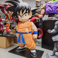 Estatua de Resina de Anime de Dragon Ball Z Super, Tamaño Real 1:1, Busto de Fibra de Vidrio de Goku, Cuerpo Completo, Super Saiyan SSJ SSJ3 Ultra Instinct