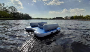 Piattaforma Galleggiante Gonfiabile per Sport Acquatici con Tavolo, Pontone per <span class=keywords><strong>il</strong></span> Tempo Libero - Product Image 3