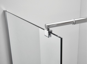 Panel de <span class=keywords><strong>Ducha</strong></span> sin Marco de Fácil Limpieza, Calidad Hotelera, <span class=keywords><strong>Mampara</strong></span> de <span class=keywords><strong>Ducha</strong></span> de Vidrio <span class=keywords><strong>Fija</strong></span> Individual <span class=keywords><strong>para</strong></span> Proyectos de Renovación de Baños Modernos - Product Image 5