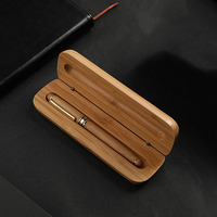 Boîte en bois découpée CNC, texture bois naturel, boîte cadeau, boîte à stylos en bois massif avec logo personnalisé
