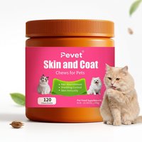 Pevet Shaft Nourish Soft Chews : Complément Naturel Quotidien pour Chiens – Réduit la Chute de Poils, Renforce les Racines, Apaise la Peau, Soutient l'Immunité – Betterave et Romarin