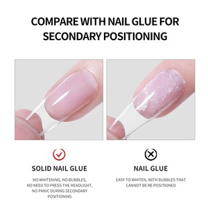 Solide 10ml UV Light Durci Presse Nail Glue Gel pour <span class=keywords><strong>Faux</strong></span> <span class=keywords><strong>Ongles</strong></span> Conseils Salon Art DIY Home Design Solid Acrylic Glue - Product Image 5