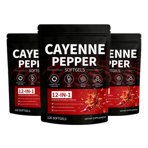 Cápsulas de Pimienta de Cayena al por Mayor, Promueven el Metabolismo y la Digestión, Suplementos Herbales, Cápsulas de Capsaicina de Pimienta de Cayena - Product Image 3