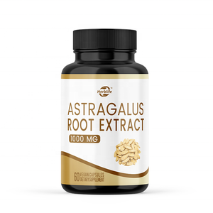 Cápsulas de Polvo de Raíz de Astrágalo Haccp OEM ODM, Suplemento Dietético de Extracto Herbal Sin Gluten para el Apoyo Diario al Bienestar - Product Image 1
