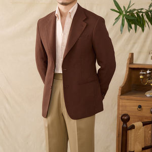 <span class=keywords><strong>Blazer</strong></span> Estivo in Misto Lino Semi-Foderato Monopetto Casual Traspirante Slim Fit Sportivo da <span class=keywords><strong>Uomo</strong></span> - Product Image 2