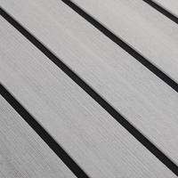 Tapis marin en mousse EVA de haute qualité imitation teck pour bateau, camping-car, yacht - Brun et blanc