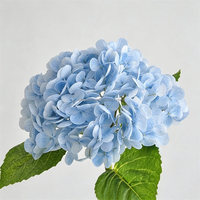 Bunga Hydrangea Buatan L-474 Sentuhan Realistis Multi Kepala Grosir Dekorasi Pernikahan Rumah Pesta Acara Tangkai Hydrangea Palsu