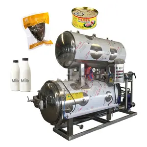 ORME mesin pensteril botol makanan, mesin pensteril autoklaf Horizontal Mini untuk produk makanan