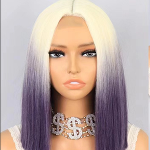 Naturel En Gros Pas Cher <span class=keywords><strong>Femme</strong></span> Perruque résistante à La Chaleur Fiber Courte Haute Couleur Bob Cheveux synthétiques perr - Product Image 1