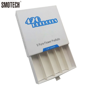 Custom empty child resistant pre rolled preroll packaging box for prerolls