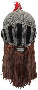 Barba Cappello <span class=keywords><strong>Beanie</strong></span> Knit Originale Barbaro Guerriero di Halloween con Le Corna Vichinghe Barbuto Caps Antivento per Gli Uomini e Le Donne Tentacolo Cro - Product Image 4