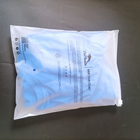 Sac d'emballage pour vêtements et chaussettes en plastique avec fermeture éclair coulissante, en polyester givré EVA mat, imprimé avec un logo personnalisé en une couleur, recyclable