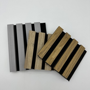 Lujo estilo personalizado Home Theater Bar sala de cine paneles acústicos absorbentes de sonido de madera ranurada fácil mantenimiento diario al por mayor - Product Image 6