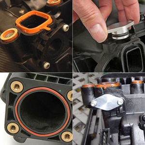 BMW M57 Engine 6 Cylinders Swirl <b>Plate</b> Oblong Round Gasket Intake Exhaust Valve Modification Kit 33MM Aluminum Alloy - Product Image 5