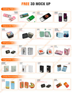 Maßgefertigte Rechteckige Metall-Leerdose für Kondome, Recycelbare Lebensmittelqualität, Bonbon-Aufbewahrungsdose, Mini Tragbare Dose mit Klappdeckel für Bastelarbeiten - Product Image 4