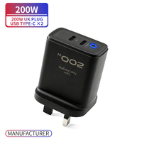 Adaptor Pengisian Cepat Dual-Port PD 3.0 QC3.0 Perlindungan OTP/OVP Pengisi Daya Ponsel Universal Colokan EU US UK