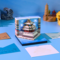 Bloc-notes 3D en forme de tour, bloc-notes en forme de blocs de construction, décoration de bureau, papeterie, cadeau de luxe personnalisable pour un anniversaire