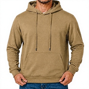 Wholesale Custom Men's 100% Cotton Winter <b>Hoodies</b> & Sweatshirts <b>Waterproof</b> Eco-Friendly 300g Fleece Blank Print - Product Image 1