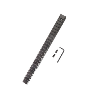 Accessoire de tir tactique multi-emplacements en alliage d'aluminium usiné CNC, léger, noir mat, durable, longueur 260 mm, 11 mm-20 mm - Product Image 5