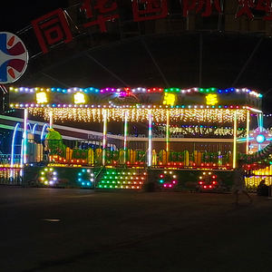 Ensemble de jouets 12 sièges <span class=keywords><strong>électrique</strong></span>s adultes enfants balade en <span class=keywords><strong>train</strong></span> en plein air avec pistes petites montagnes russes - Product Image 2