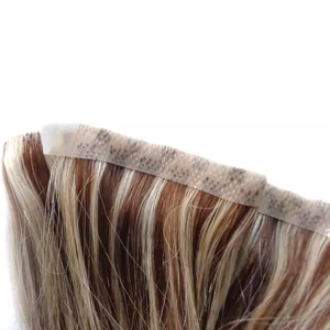 Extensiones de Cabello con Trama Invisible, Cabello Humano Virgen Remy, Doble Trama, Ligeras, Cómodas, Duraderas, para Mujeres, Calidad de Salón - Product Image 1