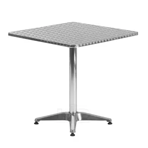Дешевая цена квадратный наружный садовый алюминиевый складной стол