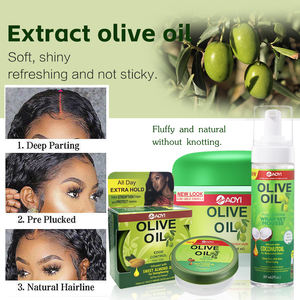 Gel de tressage professionnel à l'huile d'<span class=keywords><strong>olive</strong></span> 64g pour les cheveux Gel pour cheveux à tenue forte de 24 heures - Product Image 6