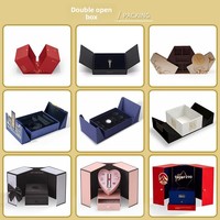 Boîte cadeau rectangulaire personnalisable à double porte avec fermeture magnétique, gaufrage élégant, emballage en carton rigide pour produits de beauté et soins de la peau