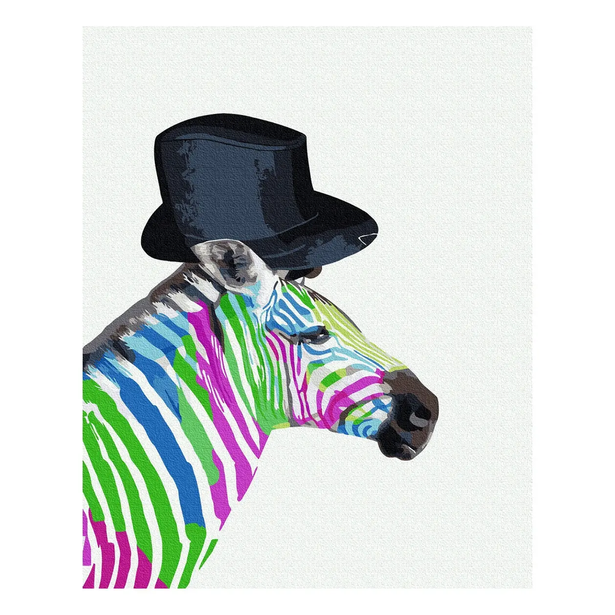 GX9345 Funny decorative oil painting hat animal horse painting creative art style painting by numbers for adult