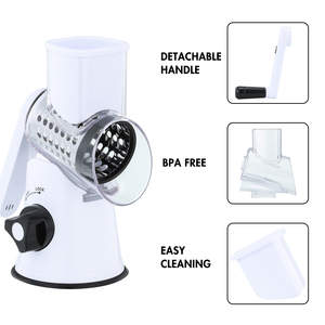 Amezon เครื่องขูดชีสเครื่องตัดอาหารเครื่องขูดผักแบบหมุน - Product Image 3