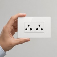Enchufe de Pared Modular Kolani 120, 16A 250V, Enchufe de Corriente Multifunción Empotrado de 6 Orificios con Obturador de Seguridad