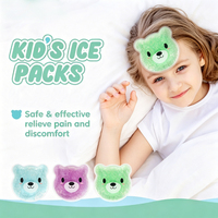 Compresse de gel réutilisable personnalisée pour enfants, chaud ou froid, pour les blessures, le soulagement des douleurs et la rééducation des enfants