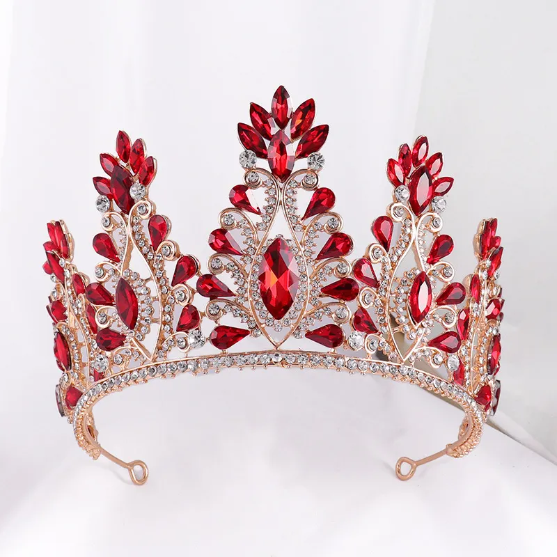 Strass Mi Accessoire Krone für Queens Diamond Beauty Pageant Crown Zubehör Luxus Barock Hochzeit Zubehör für die Braut