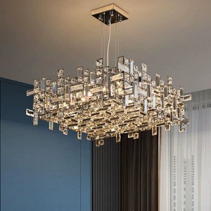 Lámparas Colgantes Modernas de Cristal K9 con Lujo Nórdico PM, Luces LED para Sala de Estar, Blanco Cálido, Alto Brillo, Protección Ocular - Product Image 2