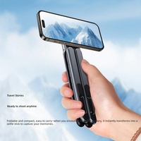 Support de téléphone portable multifonctionnel en alliage d'aluminium, support de bureau pour tablette et ordinateur portable, pliable, rotatif, portable, magnétique