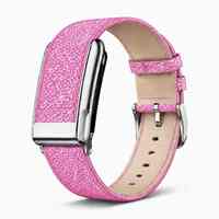 Bracelet de sport en cuir véritable gaufré effet lézard, dégradé bleu clair et blanc cassé, pour Whoop 5.0, bracelet de remplacement réglable unisexe