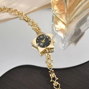 Five-pointed Star Chain-style <b>Watch</b> for Women Quartz Movement Eco-Friendly Ins-worthy High-appearance Niche Design Simple - Product Image 3