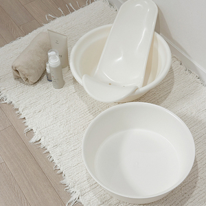 Set de Baño para Bebés Recién Nacidos, Bañera de Plástico Resistente con Diseño Antideslizante y Soporte, Bañera Portátil para Bañar Bebés - Product Image 4